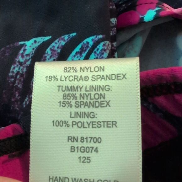 Blair Women's Colorful Floral Print Swim Shorts Elastic Waist Size 12 - Picture 4 of 5